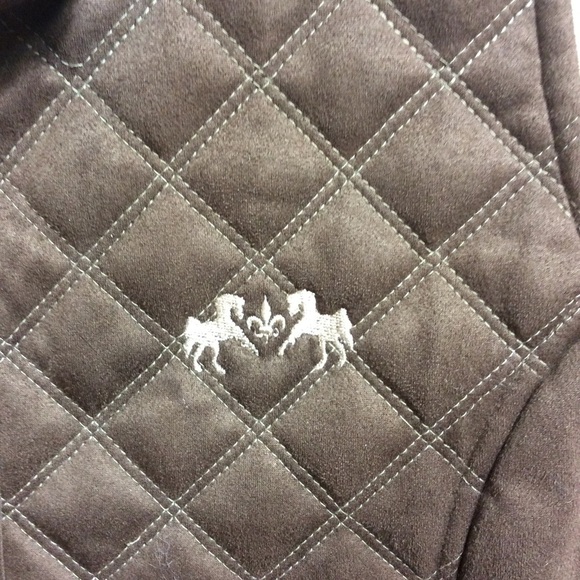 Equine Couture Natasha quilted vest. Brown medium - Picture 4 of 8